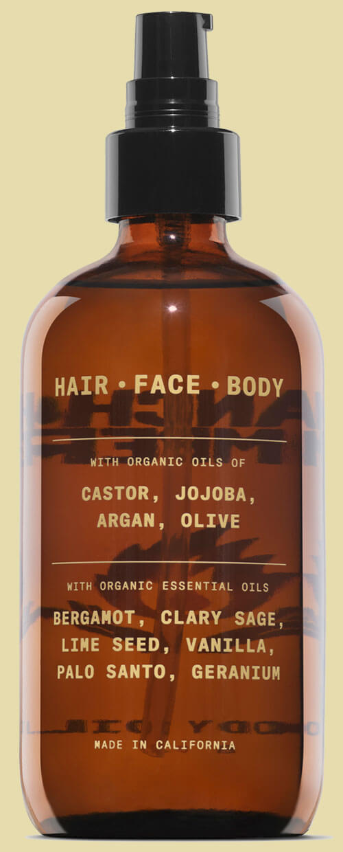 Natural moisturizing oil for dry skin and hair